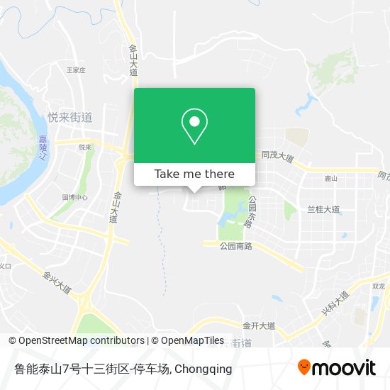 鲁能泰山7号十三街区-停车场 map