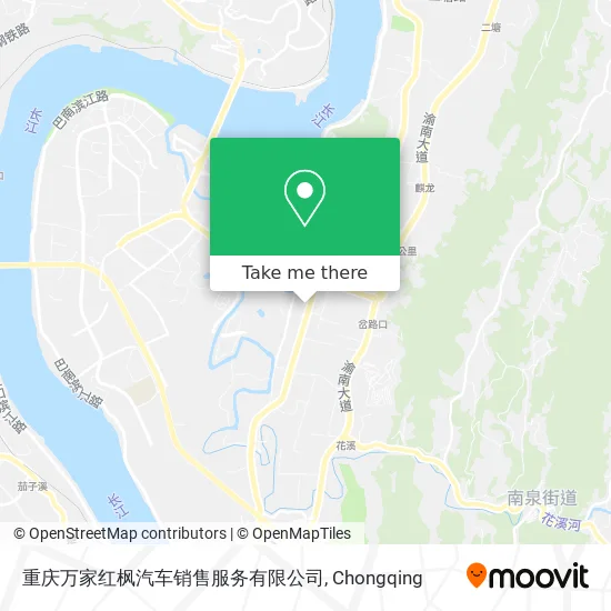 重庆万家红枫汽车销售服务有限公司 map