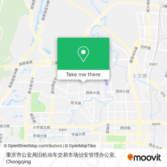 重庆市公安局旧机动车交易市场治安管理办公室 map