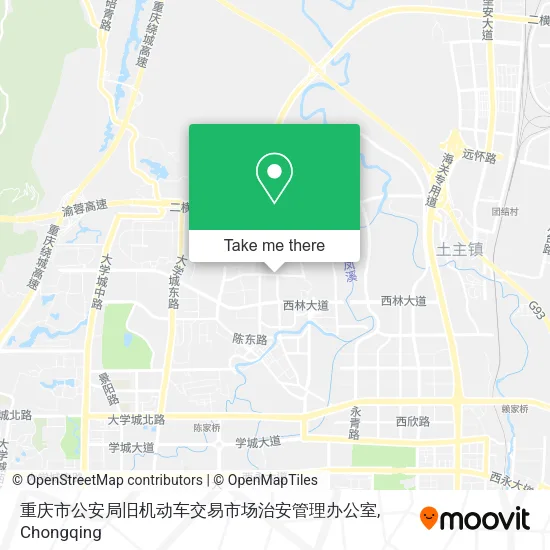重庆市公安局旧机动车交易市场治安管理办公室 map