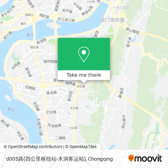 d005路(四公里枢纽站-木洞客运站) map