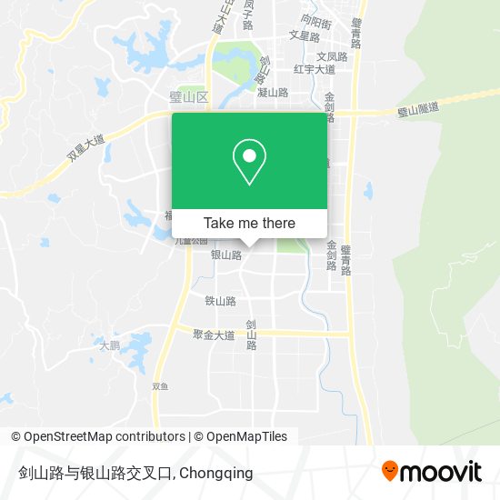 剑山路与银山路交叉口 map