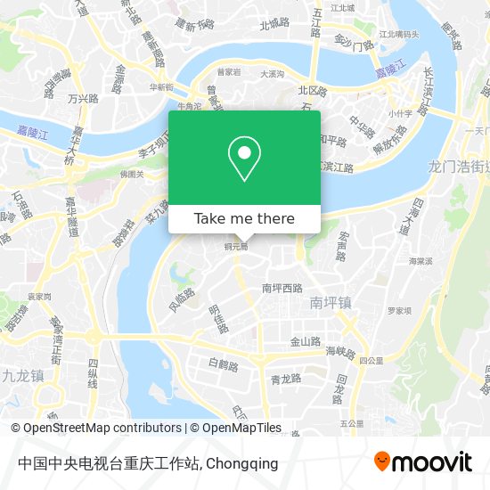 中国中央电视台重庆工作站 map
