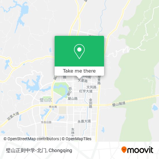 璧山正则中学-北门 map