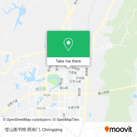 璧山图书馆-西南门 map
