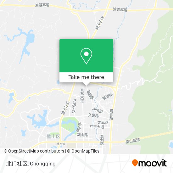 北门社区 map
