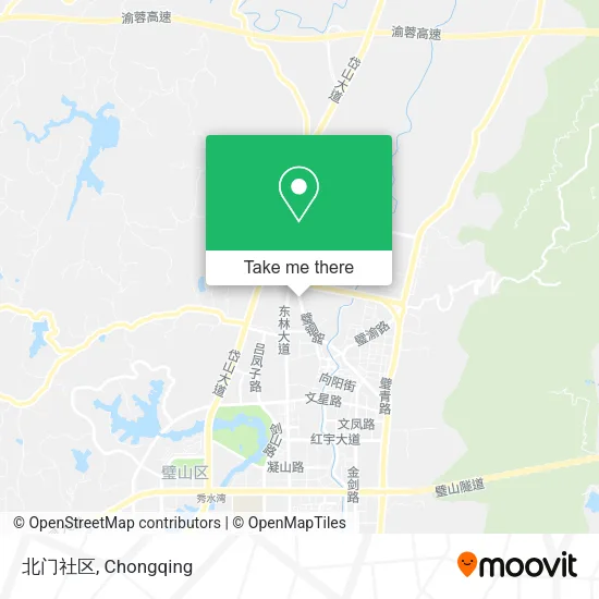北门社区 map