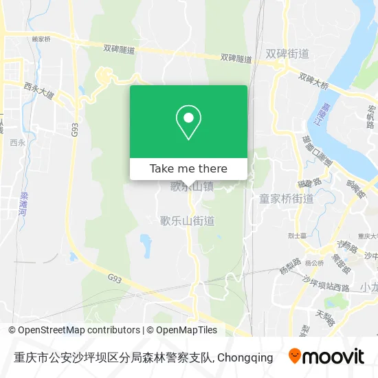 重庆市公安沙坪坝区分局森林警察支队 map