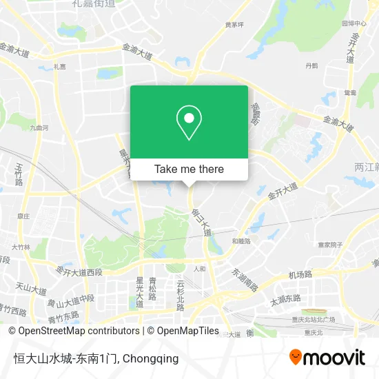 恒大山水城-东南1门 map