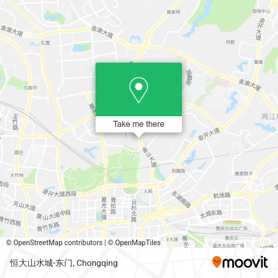 恒大山水城-东门 map
