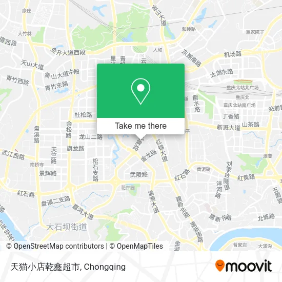 天猫小店乾鑫超市 map