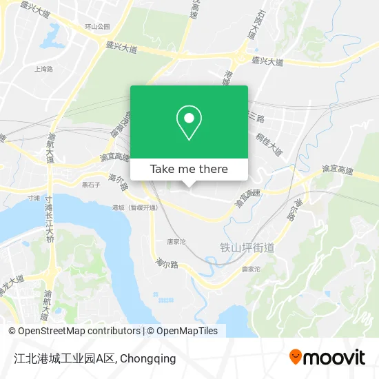 江北港城工业园A区 map