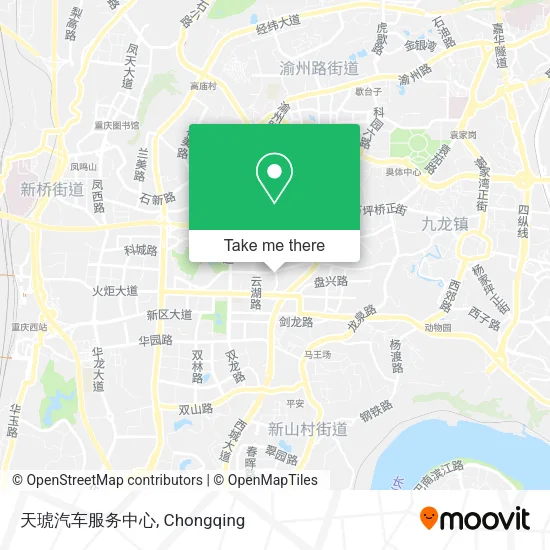 天琥汽车服务中心 map