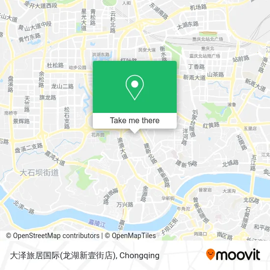 大泽旅居国际(龙湖新壹街店) map