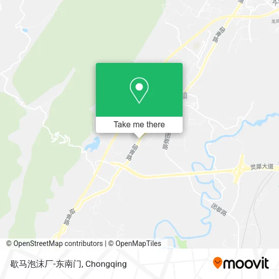 歇马泡沫厂-东南门 map