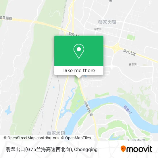 翡翠出口(G75兰海高速西北向) map