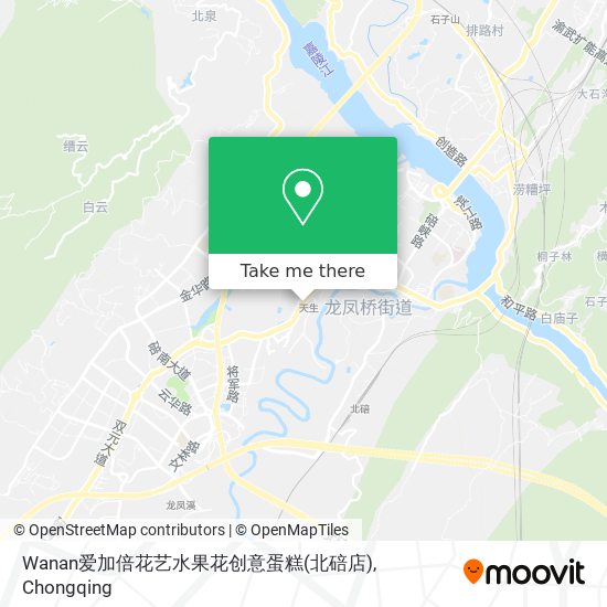 Wanan爱加倍花艺水果花创意蛋糕(北碚店) map
