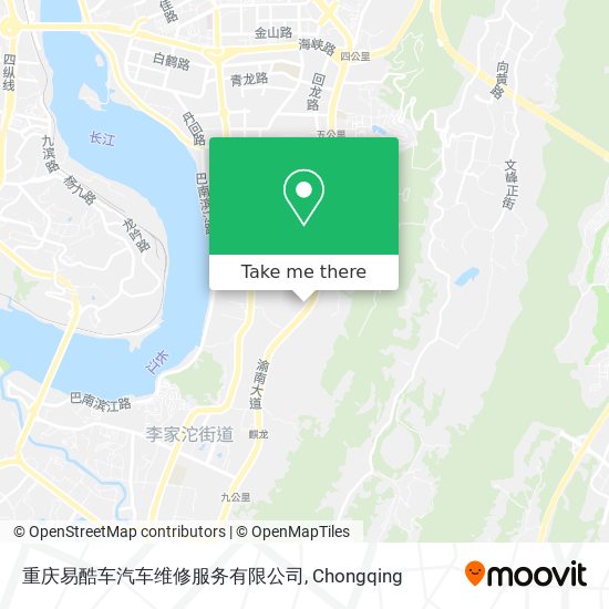 重庆易酷车汽车维修服务有限公司 map