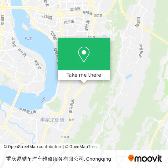 重庆易酷车汽车维修服务有限公司 map