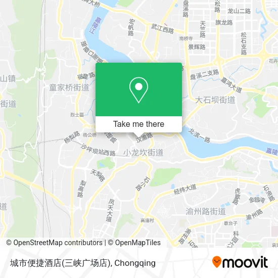 城市便捷酒店(三峡广场店) map