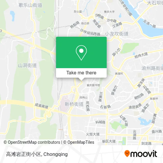 高滩岩正街小区 map