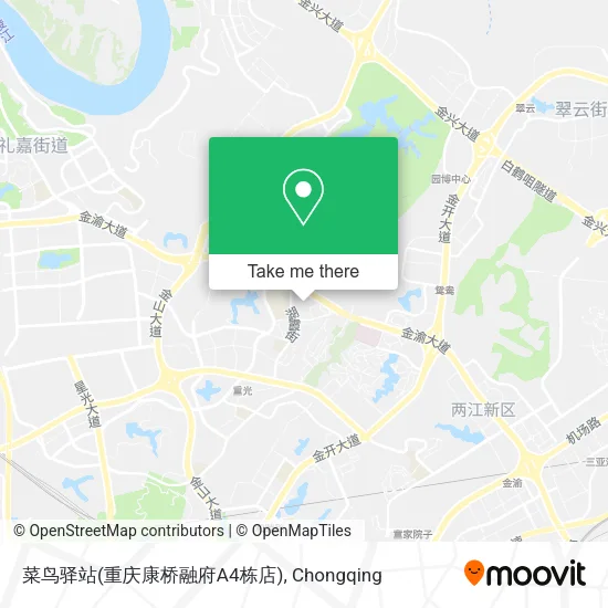 菜鸟驿站(重庆康桥融府A4栋店) map