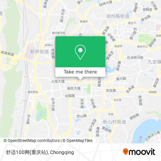 舒适100网(重庆站) map