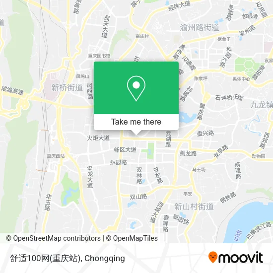 舒适100网(重庆站) map