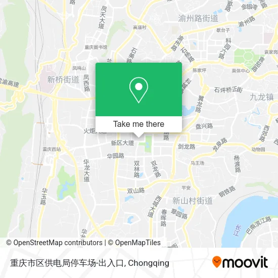 重庆市区供电局停车场-出入口 map