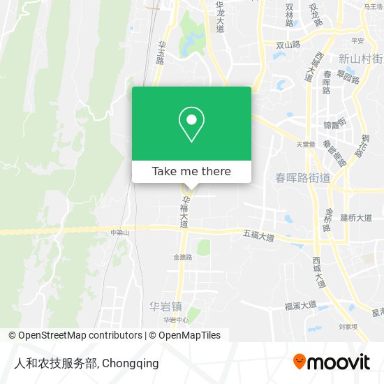人和农技服务部 map