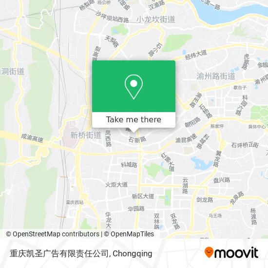 重庆凯圣广告有限责任公司 map