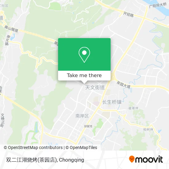 双二江湖烧烤(茶园店) map