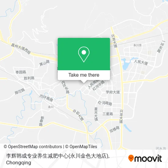 李辉韩成专业养生减肥中心(永川金色大地店) map