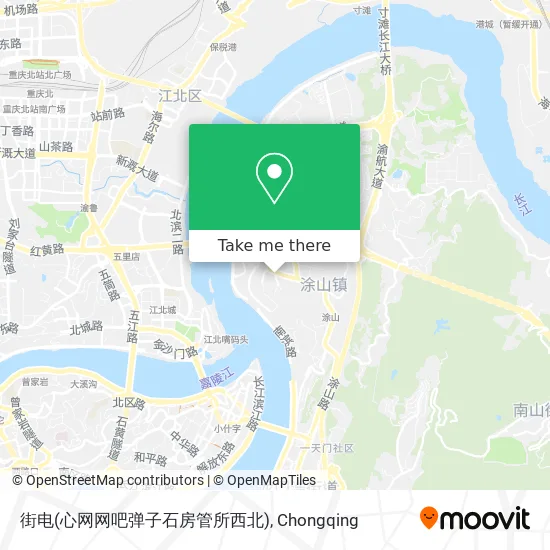 街电(心网网吧弹子石房管所西北) map