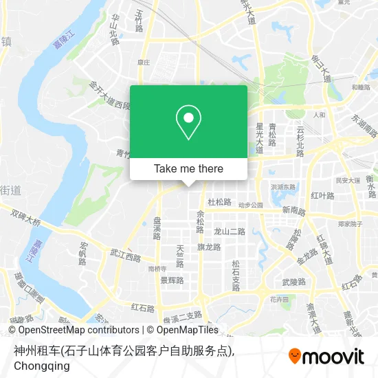 神州租车(石子山体育公园客户自助服务点) map
