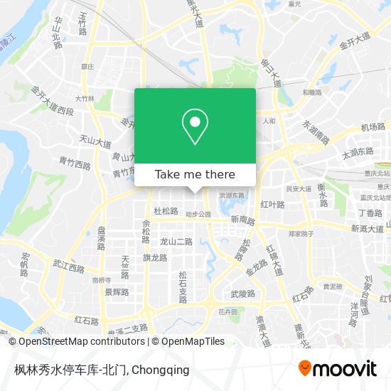 枫林秀水停车库-北门 map