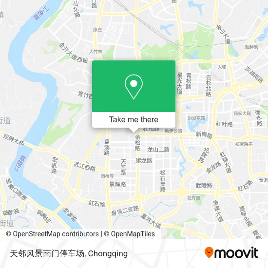 天邻风景南门停车场 map