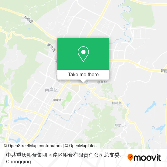 中共重庆粮食集团南岸区粮食有限责任公司总支委 map