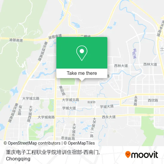 重庆电子工程职业学院培训住宿部-西南门 map