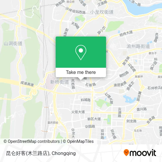 昆仑好客(木兰路店) map