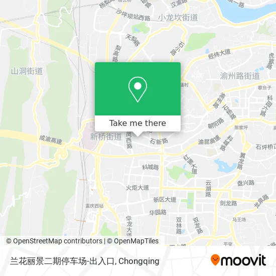 兰花丽景二期停车场-出入口 map