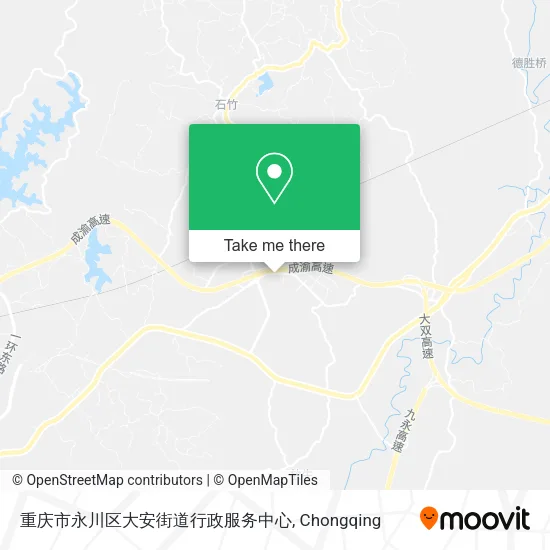 重庆市永川区大安街道行政服务中心 map