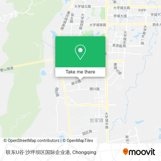 联东U谷·沙坪坝区国际企业港 map