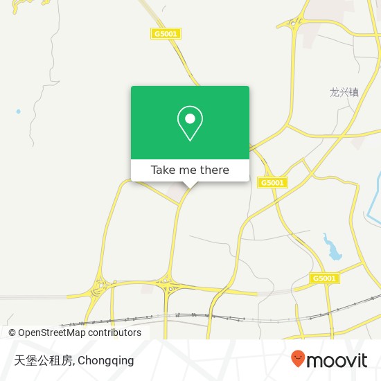 天堡公租房 map