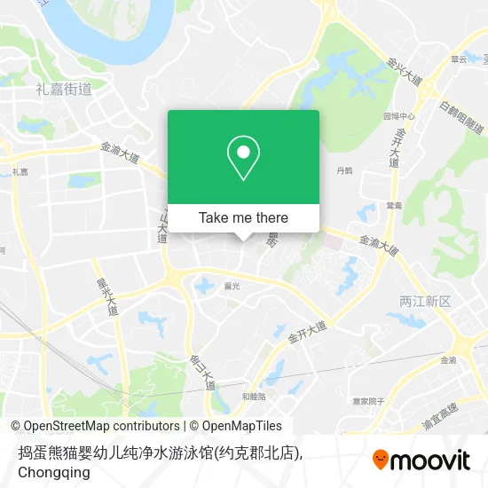 捣蛋熊猫婴幼儿纯净水游泳馆(约克郡北店) map