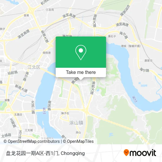 盘龙花园一期A区-西1门 map