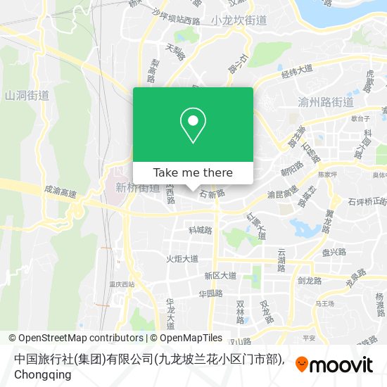 中国旅行社(集团)有限公司(九龙坡兰花小区门市部) map