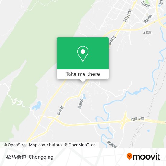 歇马街道 map