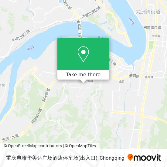 重庆典雅华美达广场酒店停车场(出入口) map