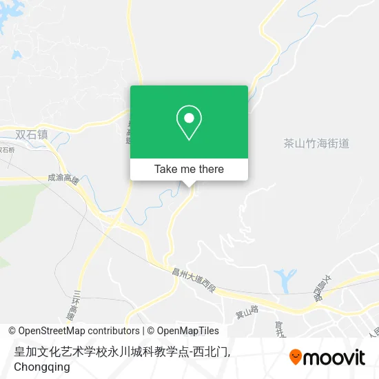 皇加文化艺术学校永川城科教学点-西北门 map
